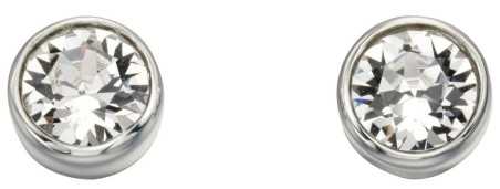 Boucle d'oreille zirconium blanc en argent 925