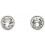 Mon-bijou - D4926c - Boucle d'oreille zirconia en argent 925/1000