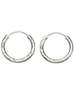 Mon-bijou - D234 - Boucle d'oreille anneau en argent 925/1000