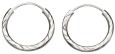 Boucle d'oreille anneau en argent 925