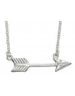 Mon-bijou - D3759 - Collier chic flèche en argent 925/1000