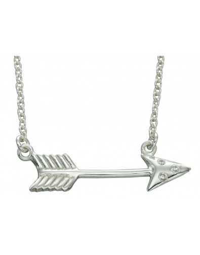 Collier chic flèche en argent 925