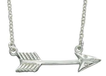 Collier chic flèche en argent 925