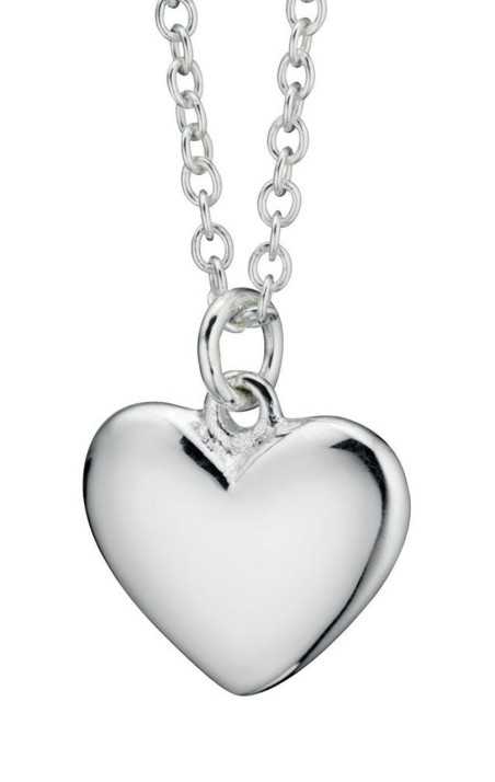 Collier chic coeur en argent 925