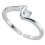 Bague orteil chic zirconium ajustable en argent 925