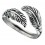 Bague orteil chic ajustable feuille en argent 925