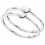 Bague coeurs chic en argent 925