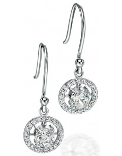 Mon-bijou - D4686 - Boucle d'oreille zirconium en argent 925/1000