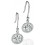 Boucle d'oreille zirconium en argent 925