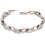 Bracelet chic plaqué Or rose et zirconium en argent 925