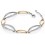 Bracelet chic plaqué Or et zirconium en argent 925