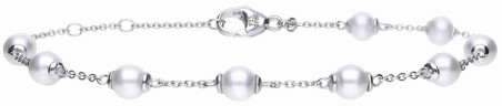 Mon-bijou - D5089c - Bracelet perle naturel en argent 925/1000