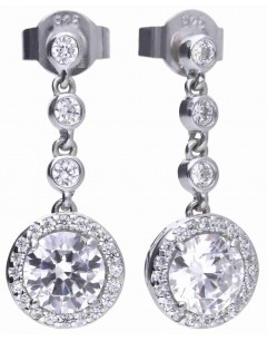 Mon-bijou - D5588 - Boucle d'oreille tendance en argent 925/1000