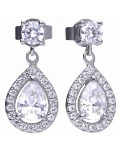 Mon-bijou - D5594 - Boucle d'oreille de soirée en argent 925/1000