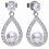 Boucle d'oreille perle en argent 925