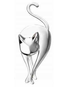 Mon-bijou - D351 - Broche chat en argent 925/1000