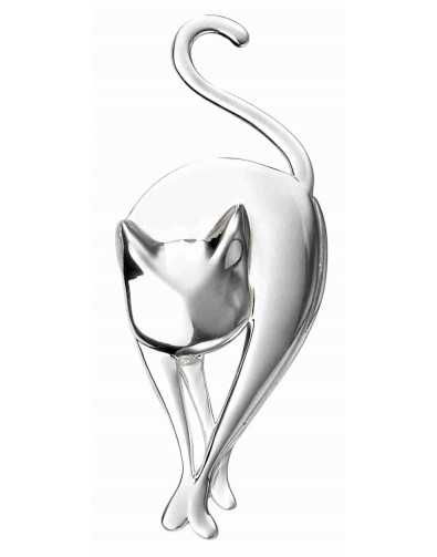 Broche chat en argent 925