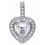 Collier original coeur en argent 925