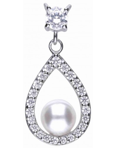 Mon-bijou - D4620c - Collier perle tendance en argent 925/1000