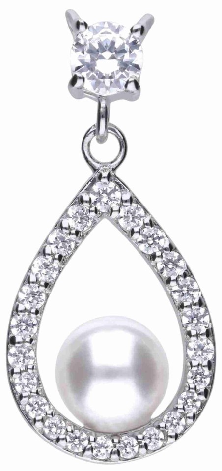 Mon-bijou - D4620c - Collier perle tendance en argent 925/1000