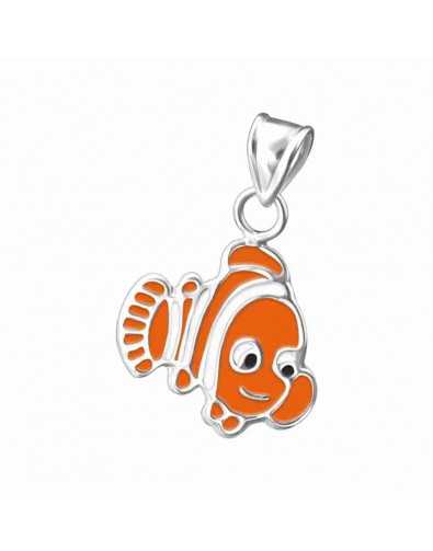 Collier poisson exotique en argent 925