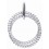 Collier double anneau en argent 925