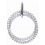 Mon-bijou - D4636c - Collier double anneau en argent 925/1000