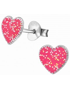 Mon-bijou - H35739 - Boucle d'oreille coeur en argent 925/1000