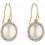 Mon-bijou - D2287 - Boucle d'oreille perle et diamant en Or 375/1000