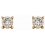 Mon-bijou - D2289 - Boucle d'oreille diamant en Or 375/1000