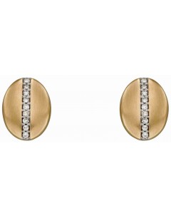 Mon-bijou - D2297 - Boucle d'oreille original en diamant et Or 375/1000