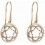 Mon-bijou - D2301 - Boucle d'oreille tendance fleur diamant en Or 375/1000