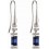 Boucle d'oreille originale saphir et diamant en Or 375