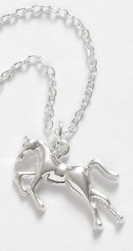 Mon-bijou - D1559 - Collier cheval argenté
