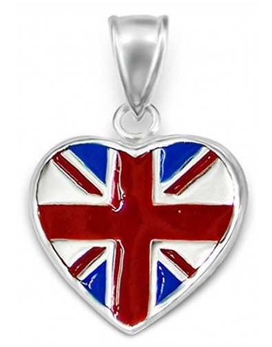 Collier Union Jack en Argent 925