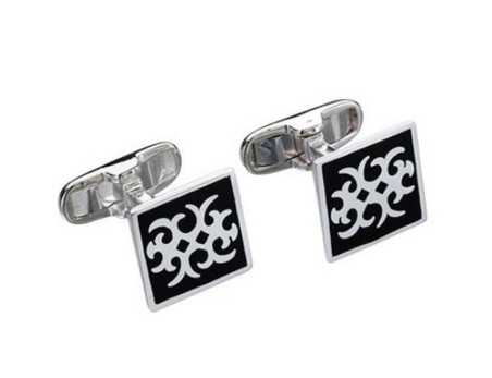 Bouton de manchette en argent 925