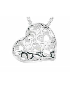 Mon-bijou - D2589 - Collier coeur en argent 925/1000