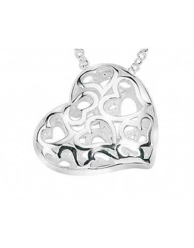 Collier coeur en argent 925