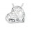 Mon-bijou - D2589 - Collier coeur en argent 925/1000