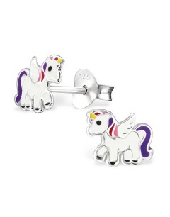 Man-bijou - H2751 - Boucle d'oreille Licorne en argent 925/1000