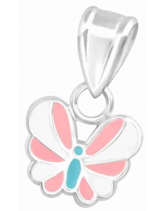 Mon-bijou - H36656 - Collier papillon en argent 925/1000