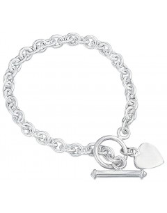 Bracelet cœur en argent 925