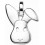 Collier petit lapin en argent 925