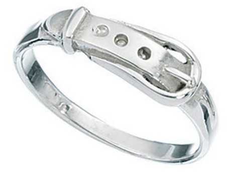 Bague ceinture en argent 925/1000