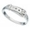 Bague ceinture en argent 925