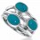 Bague turquoise en argent 925