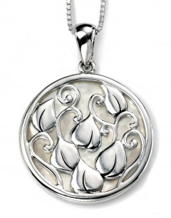 Mon-bijou - D4036 - Superbe Collier nacre en argent 925/1000