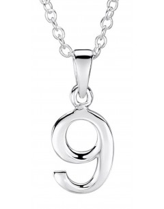 Mon-bijou - HC9 - Collier numero porte bonheur en argent 925/1000