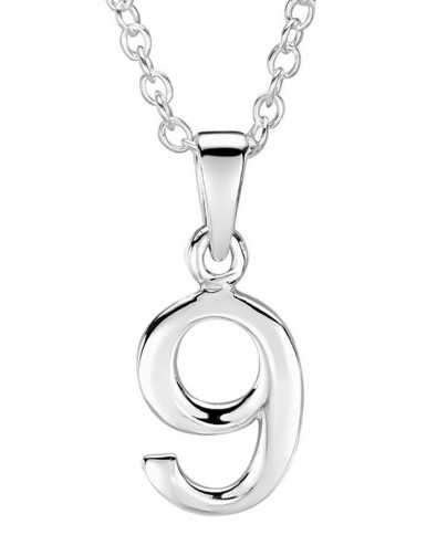 Collier numéro porte bonheur en argent 925