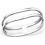 Bague tendance double anneau en argent 925